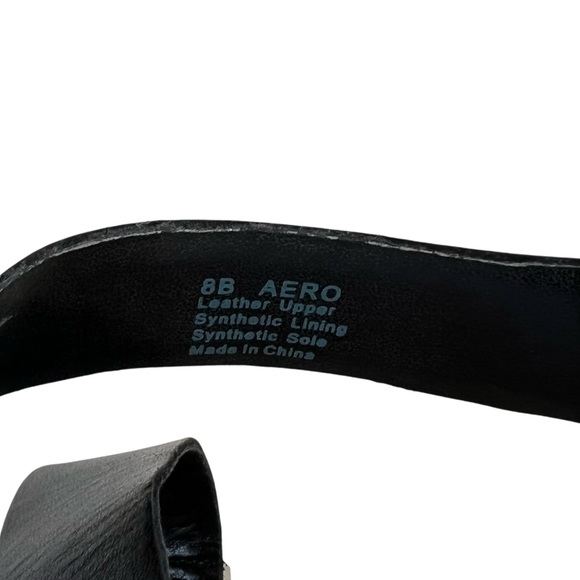 ⭐️SOLD⭐️ Sandler Black Leather Strappy Sandals with Block Heel Size 8 - Picture 8 of 8